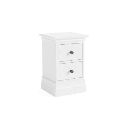 Bordeaux Painted White Narrow Bedside Table