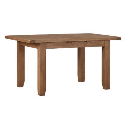 Cotswold Rustic Oak Small Ext Dining Table Set + 4 Chairs