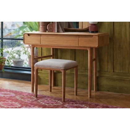 G Plan Winchester Retro Oak Upholstered Stool