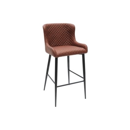 Heron Industrial Bar Stool in Tan PU Heron Industrial Bar Stool in Tan PU