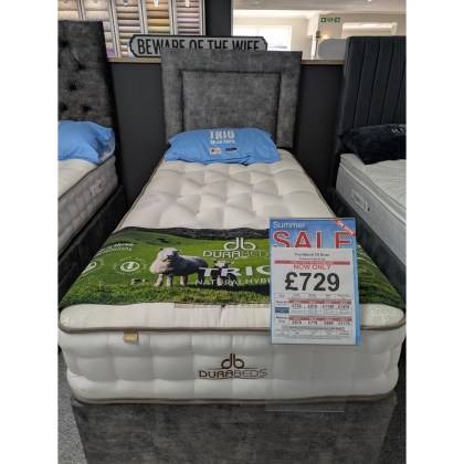 Ex-Display Newquay - Trio Naturals 3ft Divan with Madrid Headboard