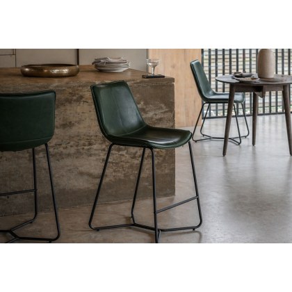 Gallery Direct Set of 2 Hawking Bar Stool in Green