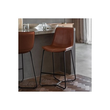 Gallery Direct Set of 2 Hawking Bar Stool in Brown