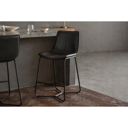 Gallery Direct Set of 2 Hawking Bar Stool in Charcoal