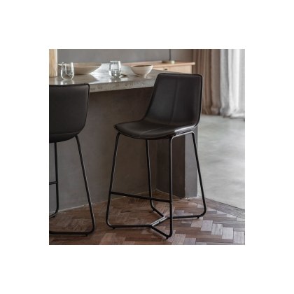 Gallery Direct Set of 2 Hawking Bar Stool in Charcoal