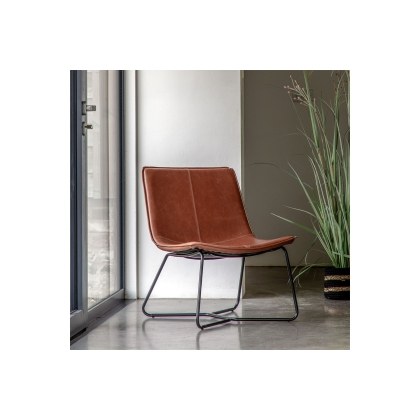 Gallery Direct Hawking Lounge Chair in Brown