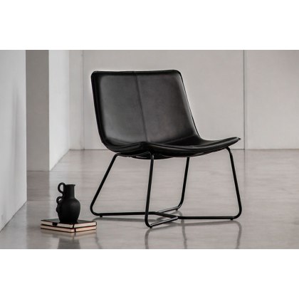 Gallery Direct Hawking Lounge Chair in Charcoal