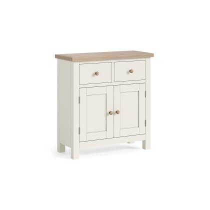 CLEARANCE - Modern Country Painted Oak Coconut White Small Sideboard CLEARANCE - Modern Country Painted Oak Coconut White Small Sideboard