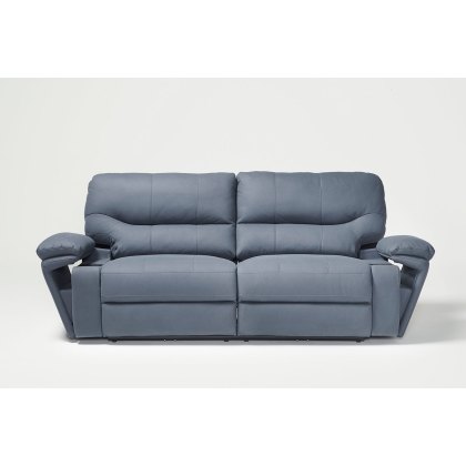 Quantum Cinematic 3 Seater Power Recliner Sofa with Headrest and iTable Arm