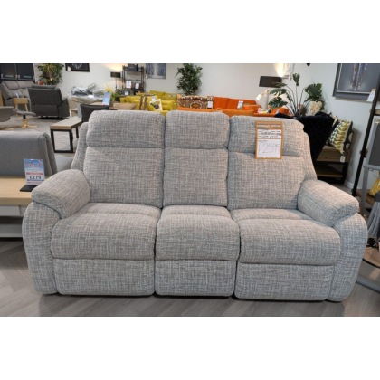 Ex-Display Newquay - G Plan Kingsbury 3 Seater Power Recliner Sofa with Headrest and Lumber with USB