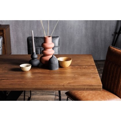 Soho Solid Oak 200cm Holburn Star Base Dining Table Set + 4 Cooper Grey Chairs + Cooper Tan Bench Soho Solid Oak 200cm Holburn Star Base Dining Table Set + 4 Cooper Grey Chairs + Cooper Tan Bench