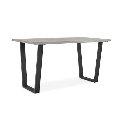 Brooklyn Grey Oak 140cm Fixed Dining Table Set & 4 George Chairs