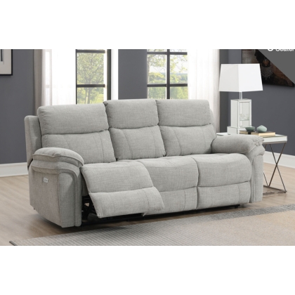 Harrow 3 Seater Sofa Electric Recliner in Light Grey Harrow 3 Seater Sofa Electric Recliner in Light Grey