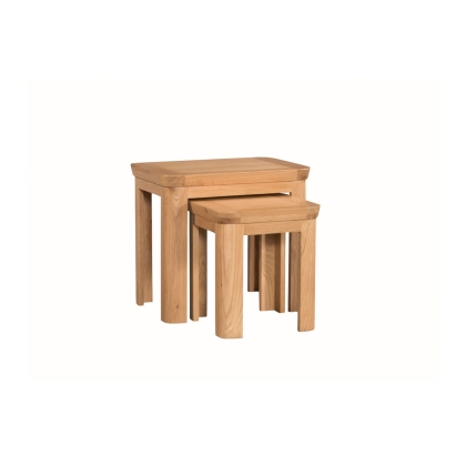 Treviso Oak Nest of 2 Tables Treviso Oak Nest of 2 Tables