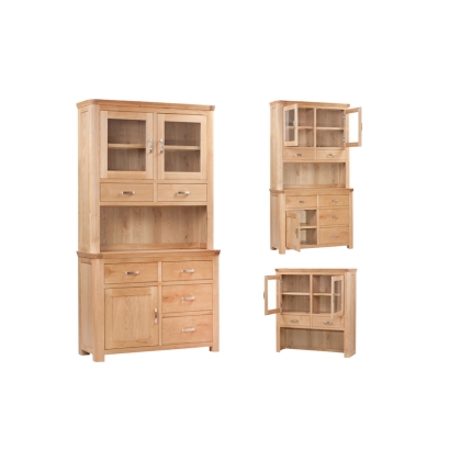 Treviso Oak Small Buffet Hutch Sideboard