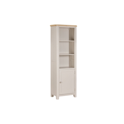 Windermere Painted Oyster Grey Oak Tall Narrow Bookcase Windermere Painted Oyster Grey Oak Tall Narrow Bookcase