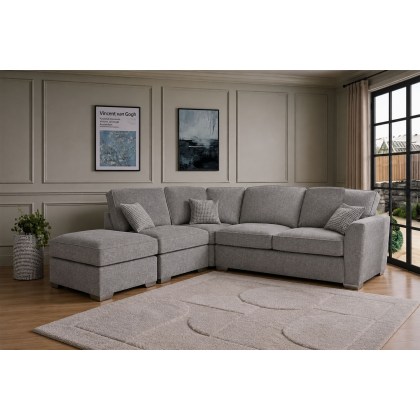 Fantasy L Shape Corner Chaise Sofa With Standard Back Fantasy L Shape Corner Chaise Sofa With Standard Back