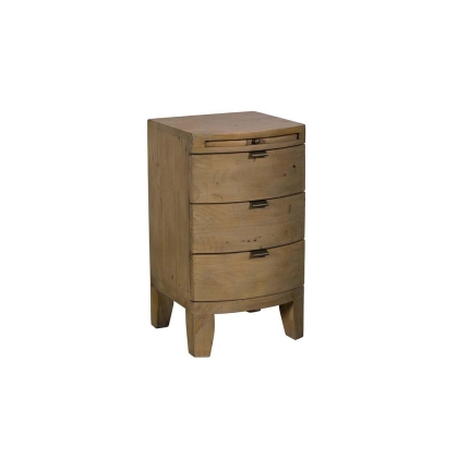 Barbados Reclaimed Wood 3 Drawer Bedside Table