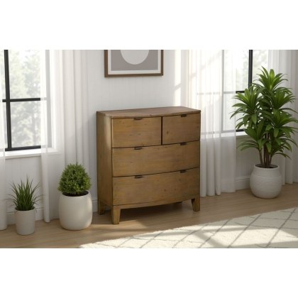 Bermuda Reclaimed Wood 4 Drawer Chest of Drawers