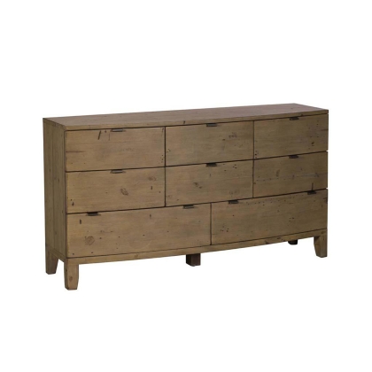 Barbados Reclaimed Wood 8 Drawer Wide Chest of Drawers