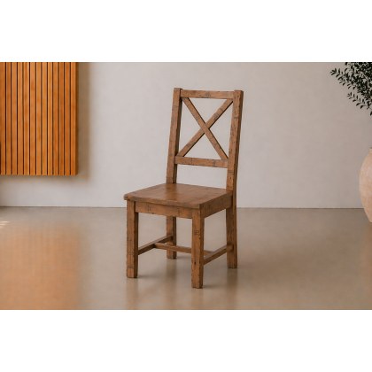 Nixon Reclaimed Wood Dining Chair (Pair)