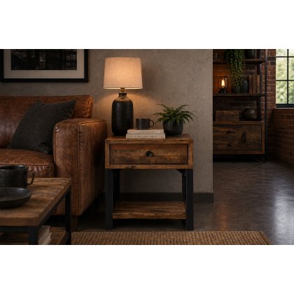 Nixon Reclaimed Wood Lamp Table