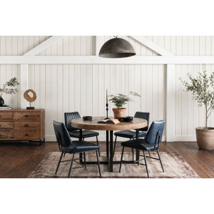 Nixon Reclaimed Wood 120cm Round Dining Table