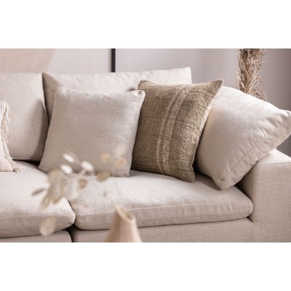 Zen Modular Natural Chenille 2 Seater Sofa