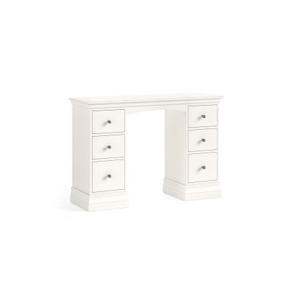 Burgundy Painted Coconut Milk Double Pedestal Dressing Table Burgundy Painted Coconut Milk Double Pedestal Dressing Table