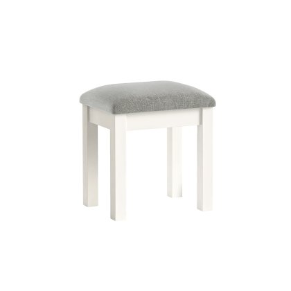 Burgundy Painted Coconut Milk Dressing Table Stool