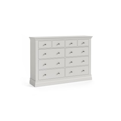 Burgundy Painted Light Grey 4 Over 6 Chest of Drawers Burgundy Painted Light Grey 4 Over 6 Chest of Drawers
