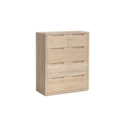 Portobello Oak 2 Over 3 Chest of Drawers