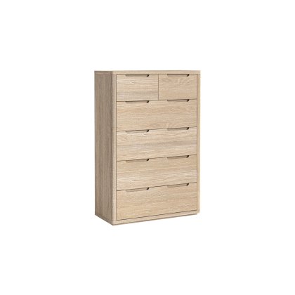 Portobello Oak 2 Over 4 Chest of Drawers