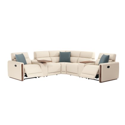 La-Z-Boy Faith Capsule Power Recliner Corner Sofa with Swivel Storage Console Units