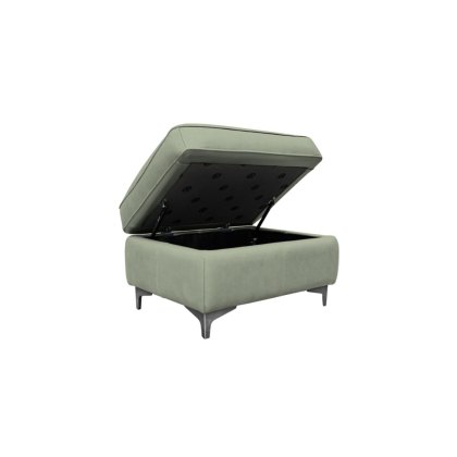 G Plan Monza Leather Storage Footstool