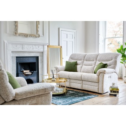 G Plan Ledbury Fabric 3 Seater Recliner Sofa