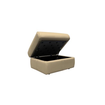 G Plan Ledbury Leather Storage Footstool