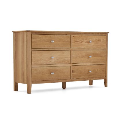 Bath Oak 3 over 3 Chest