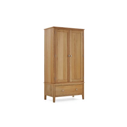 Bath Oak Double Wardrobe