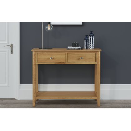 Bath Oak Console Table