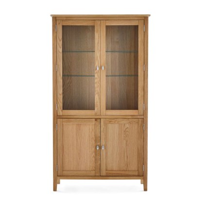 Bath Oak Display Cabinet