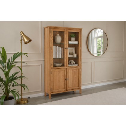 Bath Oak Display Cabinet