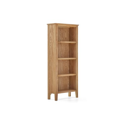 Bath Oak Slim Bookcase