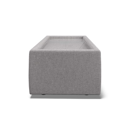 Niki Fabric Modular Rectangle Glass Top Table Niki Fabric Modular Rectangle Glass Top Table