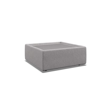 Niki Fabric Modular Square Glass Top Table Niki Fabric Modular Square Glass Top Table