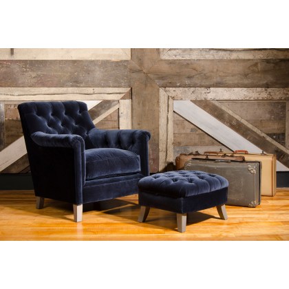 Tetrad Heritage Tate Buttoned Stool Tetrad Heritage Tate Buttoned Stool