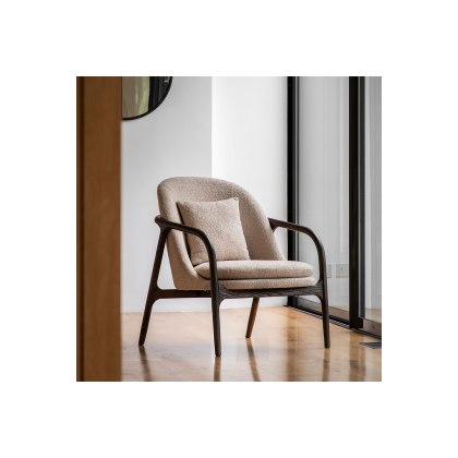 Gallery Direct Alegra Armchair in Taupe Gallery Direct Alegra Armchair in Taupe