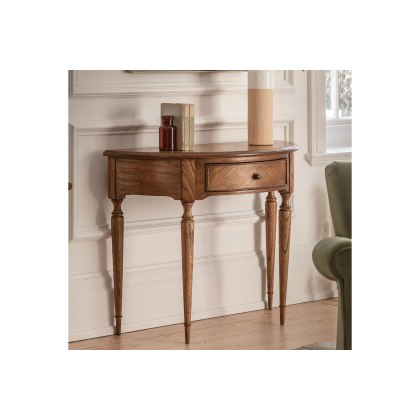 Gallery Direct Highgrove Demi Lune Table Gallery Direct Highgrove Demi Lune Table