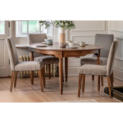 Gallery Direct Highgrove 120-160cm Round Extending Dining Table Gallery Direct Highgrove 120-160cm Round Extending Dining Table
