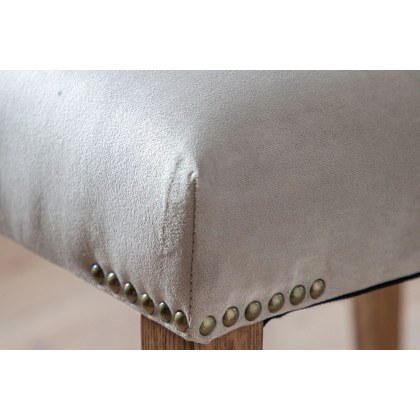 Gallery Direct Highgrove Dove Velvet Dining Chairs (Pair) Gallery Direct Highgrove Dove Velvet Dining Chairs (Pair)